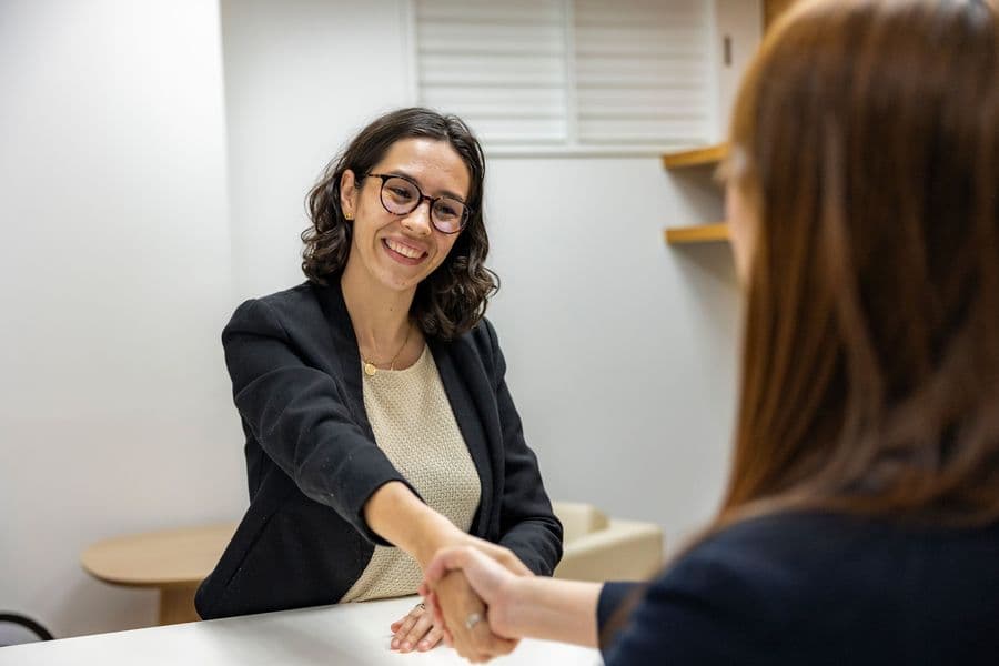 Recruiter in a candidate interview