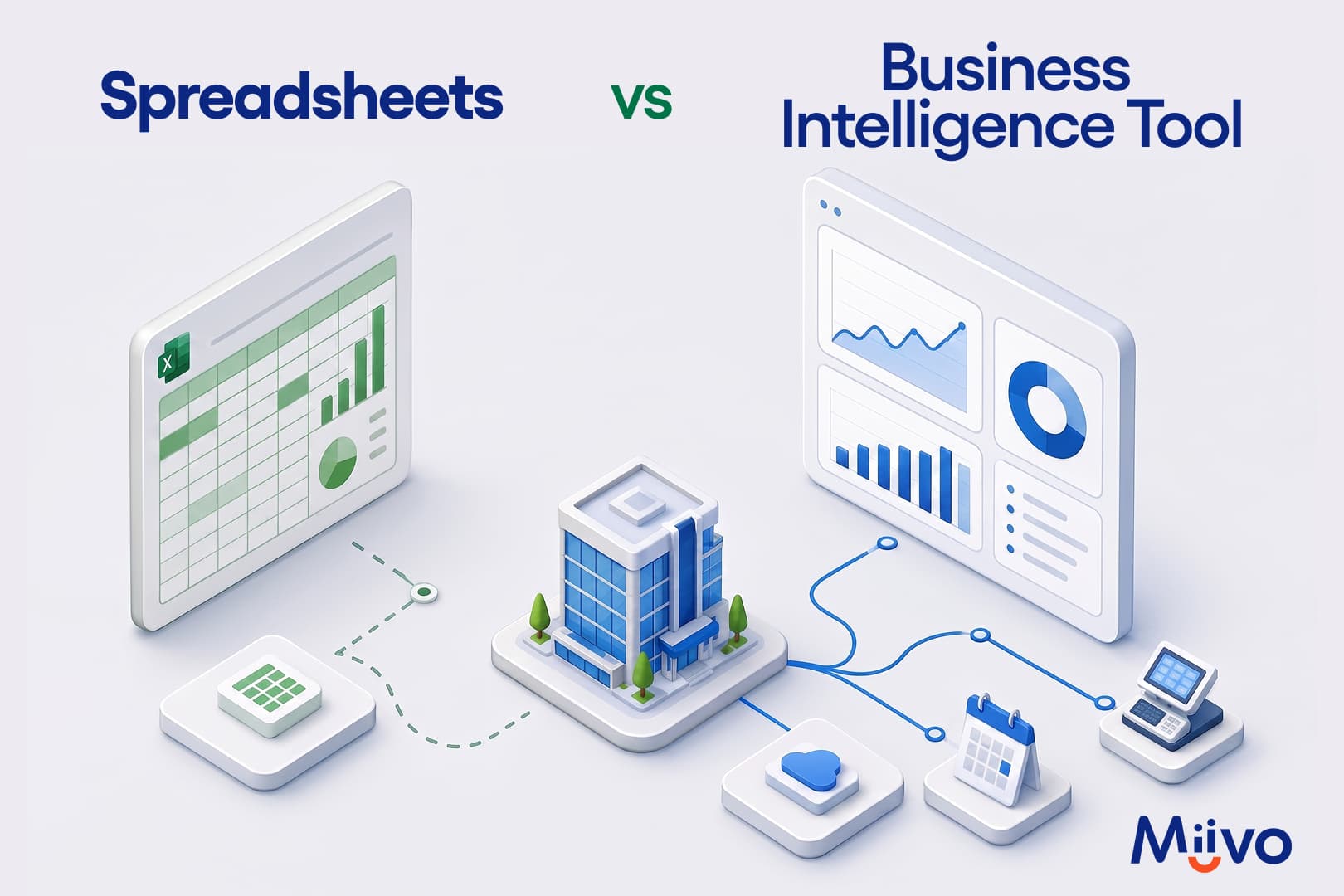 comparing spreadsheets vs BI tools