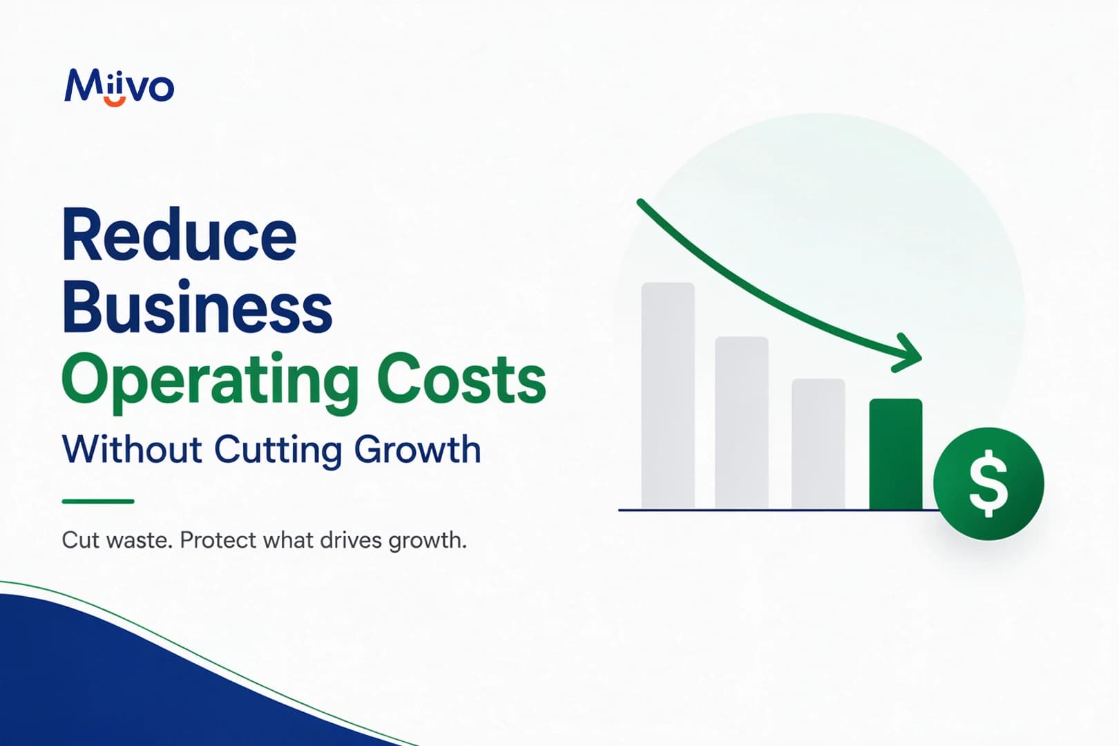 image showing downward operational cost graph